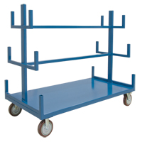 Support mobile pour tuyaux & barres, Acier, 48" la x 36" p x 60" h, Capacit&eacute; de 3000 lb Les Fournitures Industrielles Méga