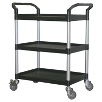 Chariot utilitaire, 3 tiers, 33-1/2" x 39-3/8" x 19", Capacit&eacute; 300 lb Les Fournitures Industrielles Méga