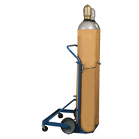 Professional Double Gas Cylinder Truck CC-2, Mold-on Rubber Wheels, 16-7/8" W x 7-1/4" L Base, 500 lbs. Les Fournitures Industrielles Méga