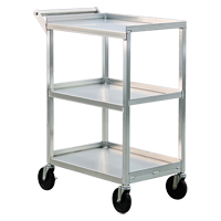 Utility Cart, 3 Tiers, 16-1/2" W x 39" H x 27-3/4" D, 350 lbs. Capacity Les Fournitures Industrielles Méga