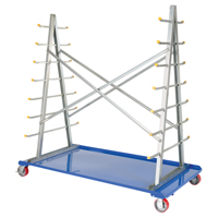 Chariot &agrave; cadre en A pour barres et tuyaux, Acier, 36-3/4" la x 73-3/4" p x 72-1/2" h, Capacit&eacute; de 2000 lb Les Fournitures Industrielles Méga
