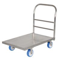 Chariot &agrave; plateforme, 36" lo x 24" la x Capacit&eacute; 2000 lb, Roues en Polyur&eacute;thane Les Fournitures Industrielles Méga