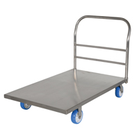 Chariot &agrave; plateforme, 48" lo x 30" la x Capacit&eacute; 2000 lb, Roues en Polyur&eacute;thane Les Fournitures Industrielles Méga