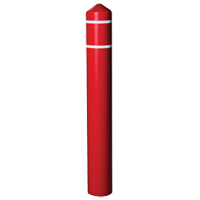 Enveloppe lisse pour butoir avec bandes r&eacute;fl&eacute;chissantes, 4" dia. x 56" l, Rouge Les Fournitures Industrielles Méga