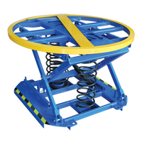 Spring-Operated Pallet Lifter, 43-5/8" L x 43-5/8" W, 4400 lbs. Cap. Les Fournitures Industrielles Méga