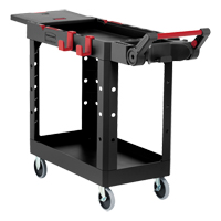 Heavy-Duty Adaptable Utility Cart, 2 Tiers, 17-3/4" x 36" x 46-1/5", 500 lbs. Capacity Les Fournitures Industrielles Méga