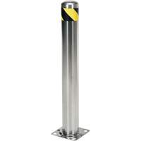 Butoir de s&eacute;curit&eacute;, Acier inoxydable, 36" h x 8" la, Argent Les Fournitures Industrielles Méga