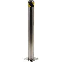 Butoir de s&eacute;curit&eacute;, Acier inoxydable, 42" h x 8" la, Argent Les Fournitures Industrielles Méga