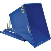Self-Dumping Hopper, Steel, 1 cu.yd., Blue Les Fournitures Industrielles Méga
