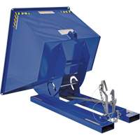 Self-Dumping Hopper, Steel, 1 cu.yd., Blue Les Fournitures Industrielles Méga