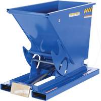 Self-Dumping Hopper, Steel, 1/3 cu.yd., Blue Les Fournitures Industrielles Méga