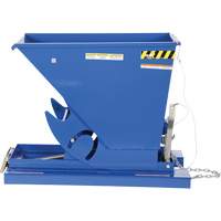 Self-Dumping Hopper, Steel, 1/3 cu.yd., Blue Les Fournitures Industrielles Méga