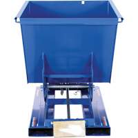 Self-Dumping Hopper, Steel, 1/2 cu.yd., Blue Les Fournitures Industrielles Méga