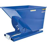 Self-Dumping Hopper, Steel, 1 cu.yd., Blue Les Fournitures Industrielles Méga