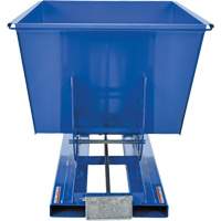 Self-Dumping Hopper, Steel, 1 cu.yd., Blue Les Fournitures Industrielles Méga