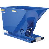 Self-Dumping Hopper, Steel, 1-1/2 cu.yd., Blue Les Fournitures Industrielles Méga