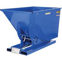 Self-Dumping Hopper, Steel, 1-1/2 cu.yd., Blue Les Fournitures Industrielles Méga