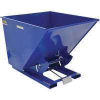 Self-Dumping Hopper, Steel, 2 cu.yd., Blue Les Fournitures Industrielles Méga
