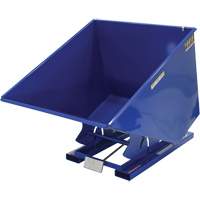 Self-Dumping Hopper, Steel, 2 cu.yd., Blue Les Fournitures Industrielles Méga