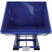 Self-Dumping Hopper, Steel, 2 cu.yd., Blue Les Fournitures Industrielles Méga