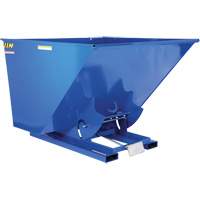 Self-Dumping Hopper, Steel, 2-1/2 cu.yd., Blue Les Fournitures Industrielles Méga