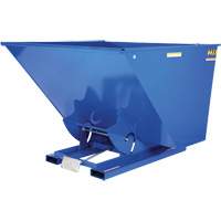 Self-Dumping Hopper, Steel, 2-1/2 cu.yd., Blue Les Fournitures Industrielles Méga