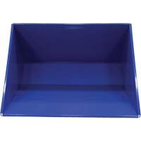 Self-Dumping Hopper, Steel, 3 cu.yd., Blue Les Fournitures Industrielles Méga