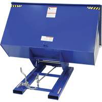 Self-Dumping Hopper, Steel, 3 cu.yd., Blue Les Fournitures Industrielles Méga