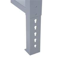 Pattes d'&eacute;tabli pour service industriel, Acier, 24" p x 34" h, Simple Les Fournitures Industrielles Méga