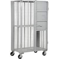 FST Series Folding Security Truck, 1 Tiers, 27" L x 45" W x 77" H, 2000 lbs. Cap. Les Fournitures Industrielles Méga