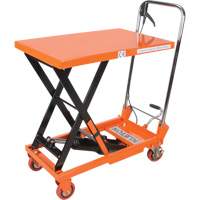 Hydraulic Scissor Lift Table, 27-1/2" L x 17-3/4" W, Steel, 330 lbs. Capacity Les Fournitures Industrielles Méga