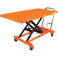 Hydraulic Scissor Lift Table, 63" L x 31-1/2" W, Steel, 1100 lbs. Capacity Les Fournitures Industrielles Méga