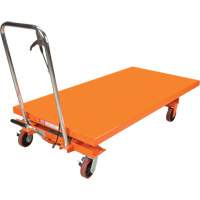 Hydraulic Scissor Lift Table, 63" L x 31-1/2" W, Steel, 1100 lbs. Capacity Les Fournitures Industrielles Méga