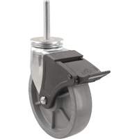 Roulette Emaxx Envirothane, Pivotant avec frein, Diam&egrave;tre 4" (101,6 mm), Capacit&eacute; 1000 lb (453,6 kg) Les Fournitures Industrielles Méga