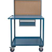 Chariot de service mobile, 2 Tiers, 24" la x 57" h x 40" p, Capacit&eacute; 1200 lb Les Fournitures Industrielles Méga