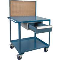 Chariot de service mobile, 2 Tiers, 24" la x 57" h x 40" p, Capacit&eacute; 1200 lb Les Fournitures Industrielles Méga