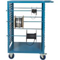 Chariot mobile pour mat&eacute;riaux bobin&eacute;s, Acier, 6 Montants, 21" la x 48" h x 38" p, Capacit&eacute; de 1200 lb Les Fournitures Industrielles Méga