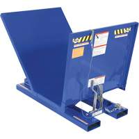 Open Sided Hopper, Steel, 1 cu.yd., Blue Les Fournitures Industrielles Méga