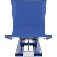 Open Sided Hopper, Steel, 1 cu.yd., Blue Les Fournitures Industrielles Méga