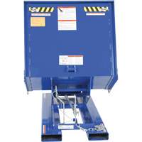 Open Sided Hopper, Steel, 1 cu.yd., Blue Les Fournitures Industrielles Méga