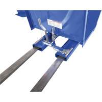 Open Sided Hopper, Steel, 1 cu.yd., Blue Les Fournitures Industrielles Méga
