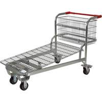 Chariot en treillis emboîtable, Acier, 28-3/4" x 37-1/16" x 59-5/8", Capacit&eacute; 275 lb Les Fournitures Industrielles Méga