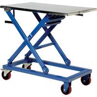 Manual Scissor Lift Table, 37" L x 23-1/2" W, Steel, 660 lbs. Capacity Les Fournitures Industrielles Méga