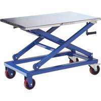 Manual Scissor Lift Table, 37" L x 23-1/2" W, Steel, 660 lbs. Capacity Les Fournitures Industrielles Méga