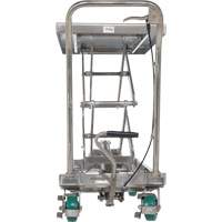 Manual Hydraulic Scissor Lift Table, 36-1/4" L x 19-3/8" W, Stainless Steel, 600 lbs. Capacity Les Fournitures Industrielles Méga