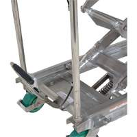 Manual Hydraulic Scissor Lift Table, 36-1/4" L x 19-3/8" W, Stainless Steel, 600 lbs. Capacity Les Fournitures Industrielles Méga