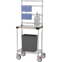 Sanitizer Station, Stainless Steel, 24" x 60" x 14", 900 lbs. Capacity Les Fournitures Industrielles Méga