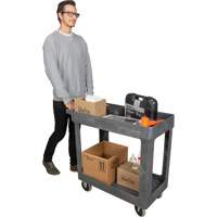 Utility Service Cart, 2 Tiers, 16-1/2" x 32-1/2" x 34-1/2", 550 lbs. Capacity Les Fournitures Industrielles Méga
