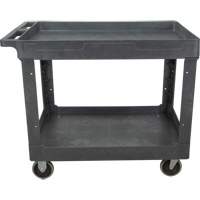 Chariot utilitaire pour l'entretien, 2 tiers, 24-5/8" x 32-1/2" x 40", Capacit&eacute; 550 lb Les Fournitures Industrielles Méga