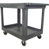 Chariot utilitaire pour l'entretien, 2 tiers, 24-5/8" x 32-1/2" x 40", Capacit&eacute; 550 lb Les Fournitures Industrielles Méga